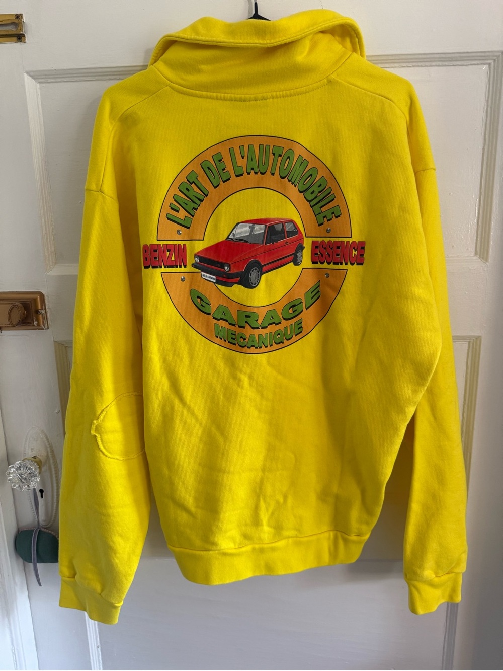 Men's Yellow Pullover Sweatshirt